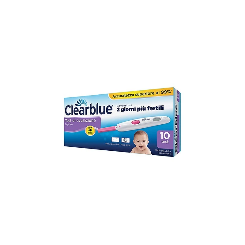 Procter & Gamble Test Ovulazione Clearblue Ovulation Digital 10 Stick 1 Procter & Gamble Test Ovulazione Clearblue Ovulation Digital 10 Stick