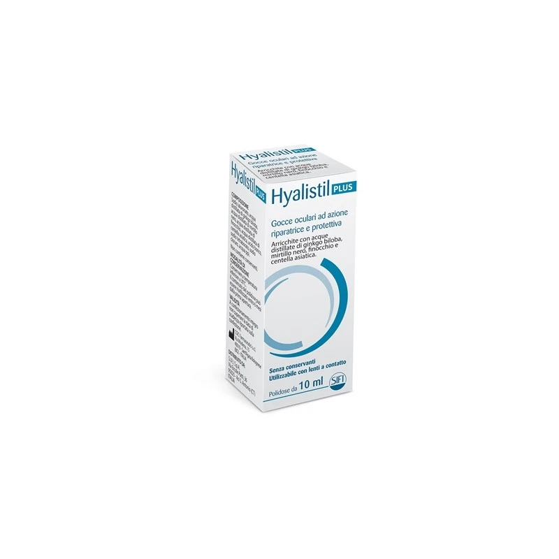 Sifi Hyalistil Plus Gocce Oculari A Base Di Sodio Ialuronato 0,4% Arrichite Con Acque Distillate Di Ginkgo Biloba, Mirtillo Nero 1 Sifi Hyalistil Plus Gocce Oculari A Base Di Sodio Ialuronato 0,4% Arrichite Con Acque Distillate Di Ginkgo Biloba, Mirtillo Nero